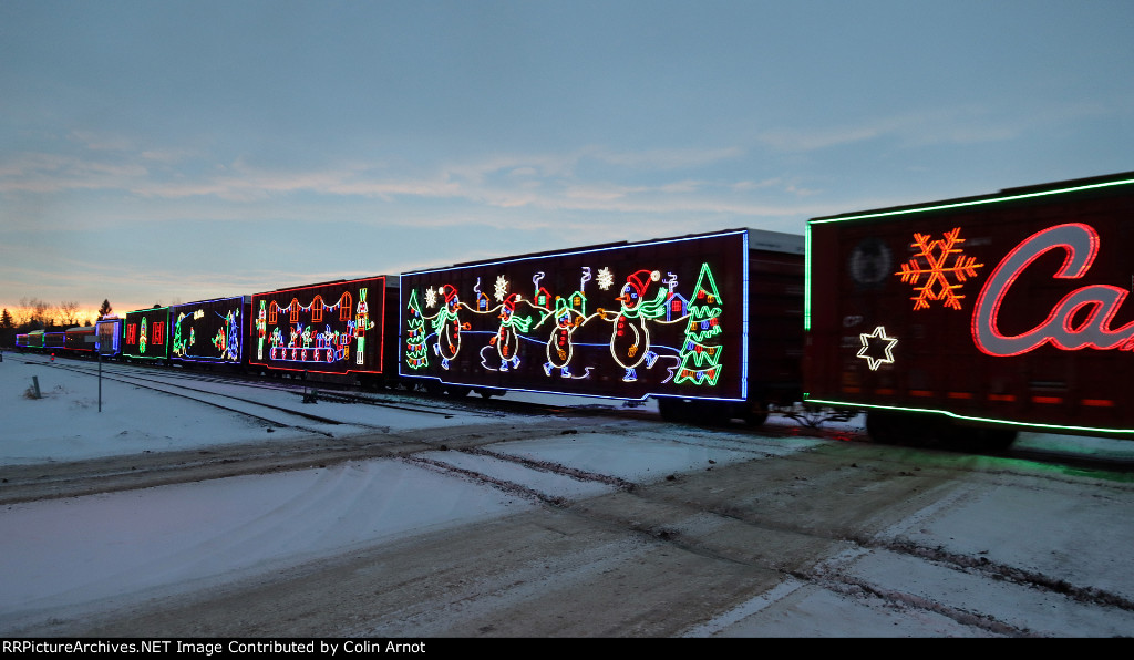 Holiday Train Decorated Car
